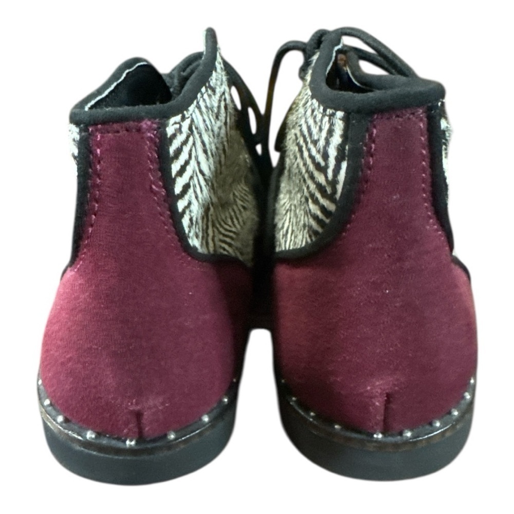 Very Volatile Black and Red Lace Up Boots - Picture 4 of 8